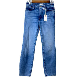 Good American Blue Straight Leg Jeans